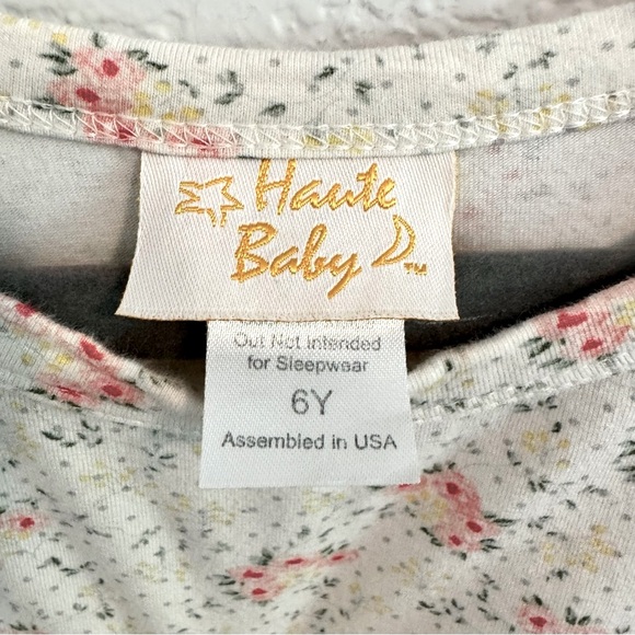 Haute Baby Pink & Cream with Lace Details Sundress with Flutter Sleeves. Size 6Y - Picture 10 of 14